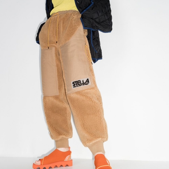 STELLA MCCARTNEY Brown Kara Teddy Joggers - Picture 1 of 6
